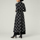 Daisy Dress with Obi Belt, Black