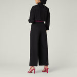black wide leg trouser