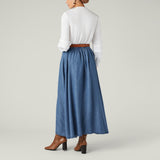Denim Maxi Skirt