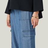 Denim Style Cargo Pants