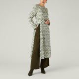 IKAT Print Tunic, Khaki