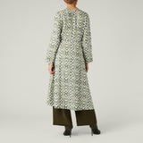 IKAT Print Tunic, Khaki