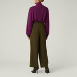 Wardrobe Essential Wide Leg Trouser Khaki