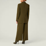 Relaxed Single Breasted Blazer, Khaki