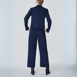 Navy Cropped Jacket