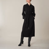 Black Utility Shirt Dress