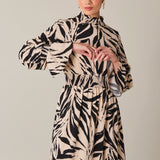 Zebra Print Maxi Dress