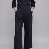 Wardrobe Essential Wide Leg Trouser Black