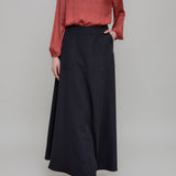 Black A Line Maxi Skirt