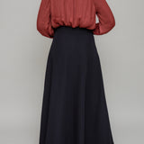 Black A Line Maxi Skirt