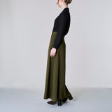 Maxi A Line Skirt, Khaki