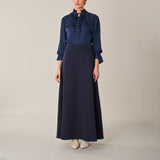 Maxi A Line Skirt, Navy
