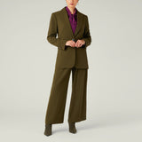 Relaxed Single Breasted Blazer, Khaki