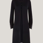 Black Longline Cardigan Merino Wool