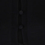 Black Longline Cardigan Merino Wool