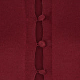 Red Longline Extra Fine Merino Cardigan