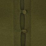 Olive Longline Merino Wool Cardigan