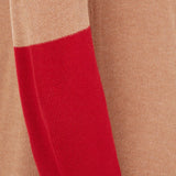 Two Tone Fine Knit Cardigan