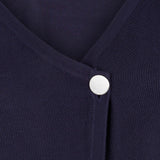 Two Tone Fine Knit Cardigan, Blue