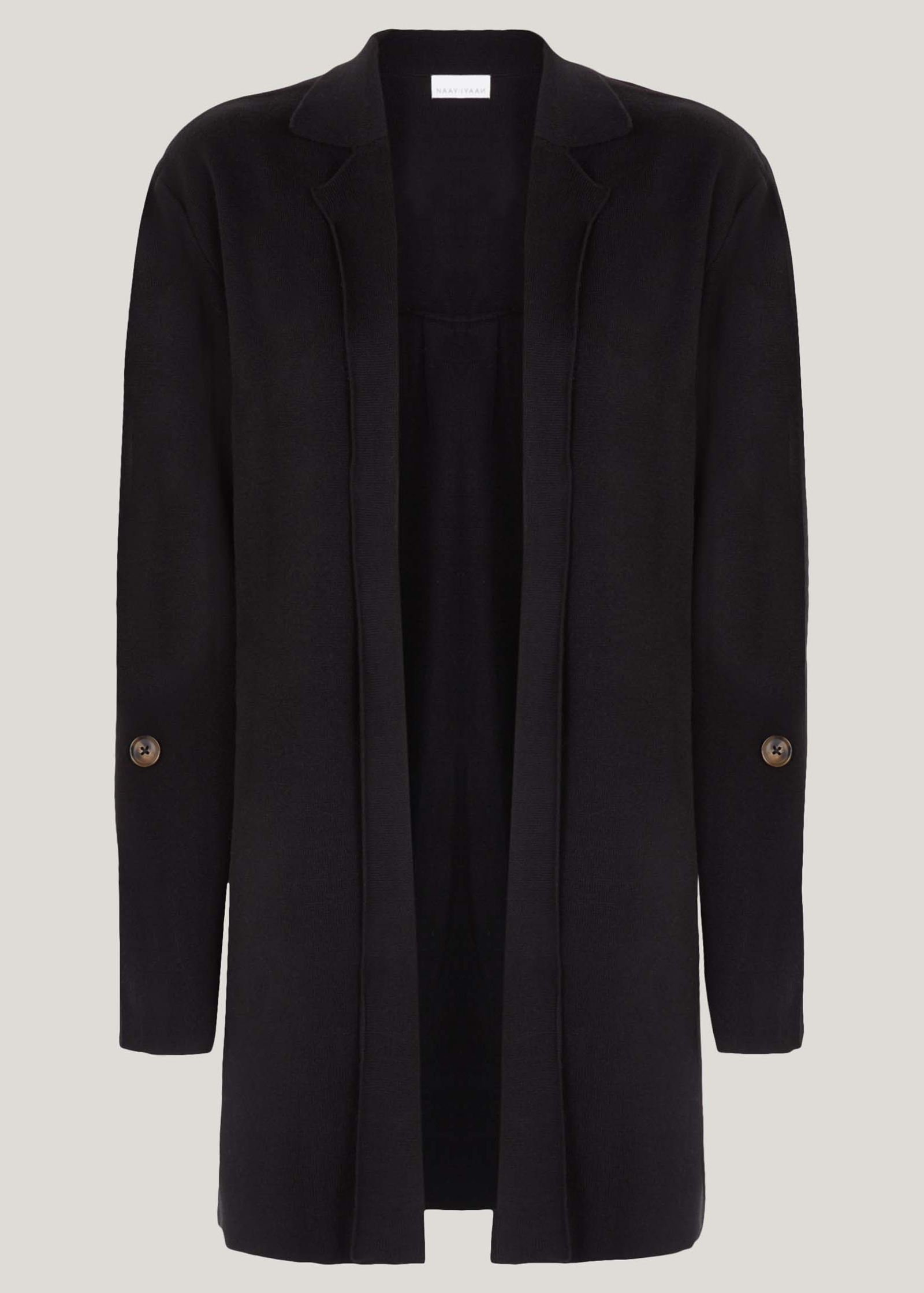OUAT 004 BLACK OFFICE CARDIGAN Black Cardigan OUAT 004 BLACK OFFICE CARDIGAN Black Cardigan