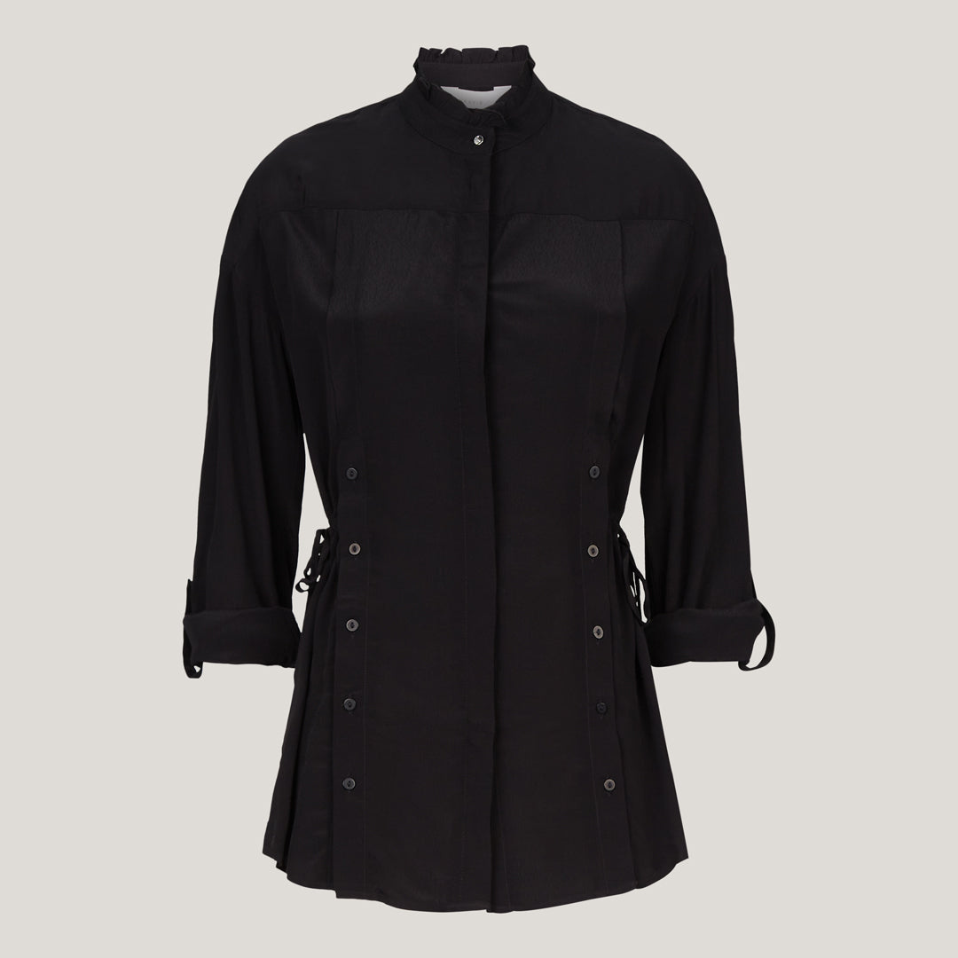 Black Viscose Blouse