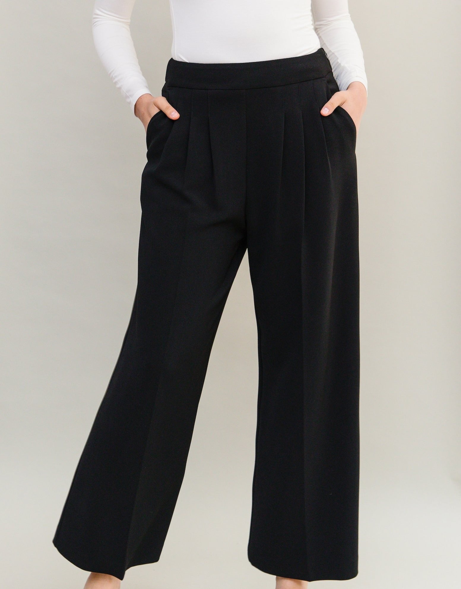 Black Wide Leg Trouser