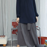 Elevated Essential, Statement Blouse in Timeless Navy, Versatile long length comfort and adaptability.