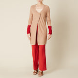 Two Tone Fine Knit Cardigan