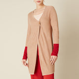 Two Tone Fine Knit Cardigan