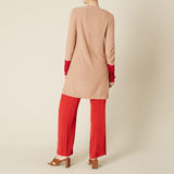 Two Tone Fine Knit Cardigan