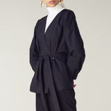 Wrap Blouse in Black