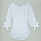 Pure Cotton Tie-Cuff Blouse