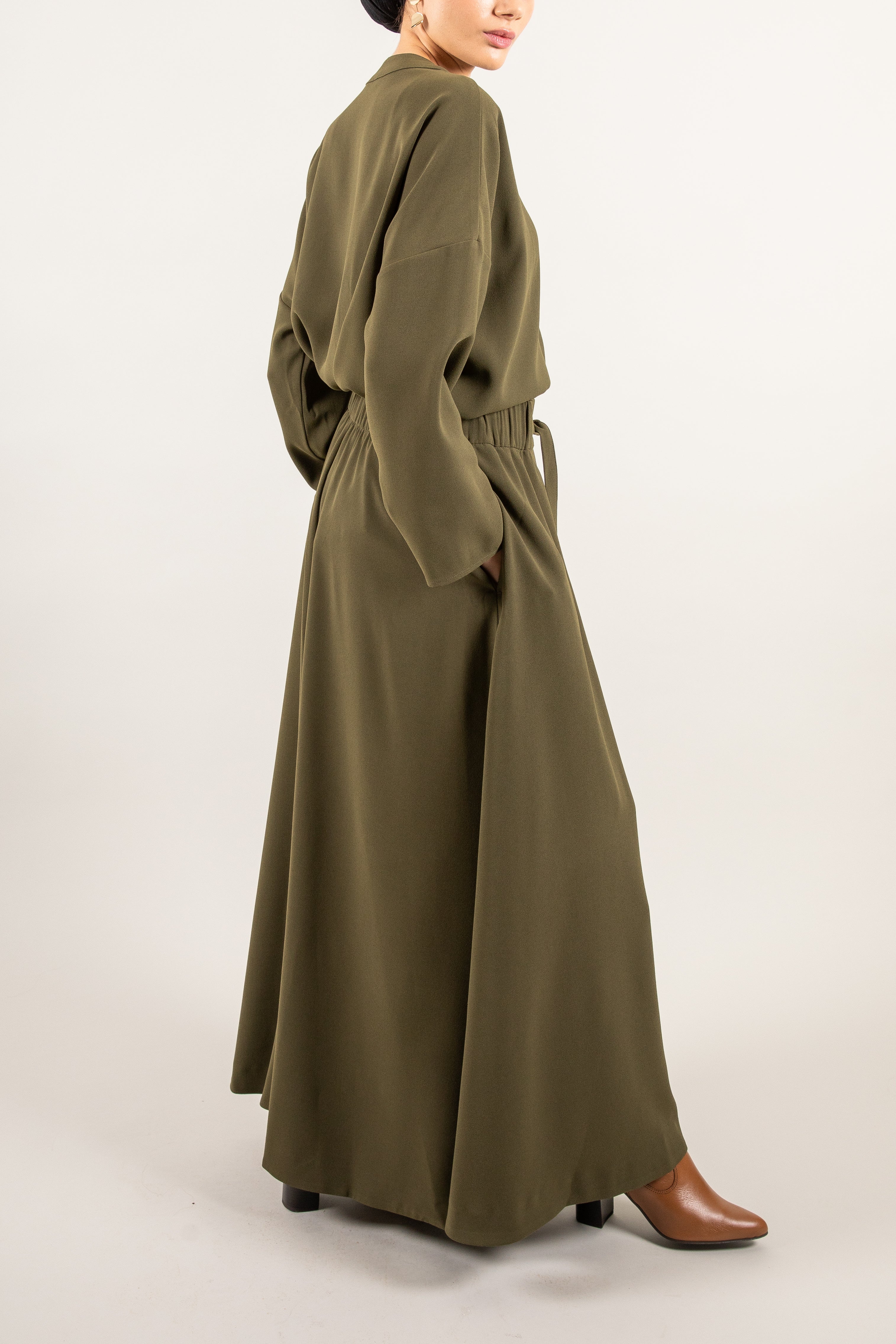 Khaki Maxi Skirt