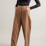 Wide Leg Trousers, Camel