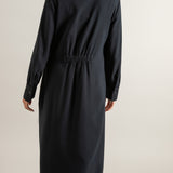 BLACK MONOCHROME SHIRT DRESS