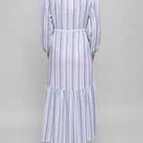 Striped linen summer dress