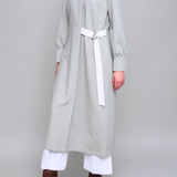 Asymmetric Belted Shirt Dress