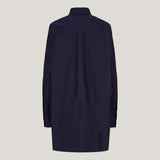 Classic long navy shirt