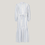 Striped linen summer dress