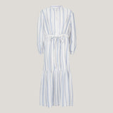 Striped linen summer dress
