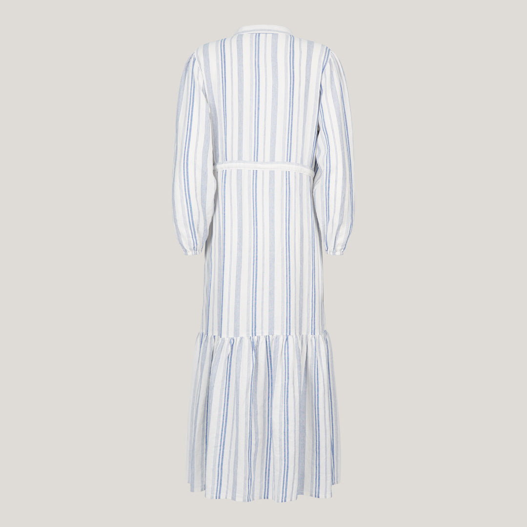 Striped linen summer dress