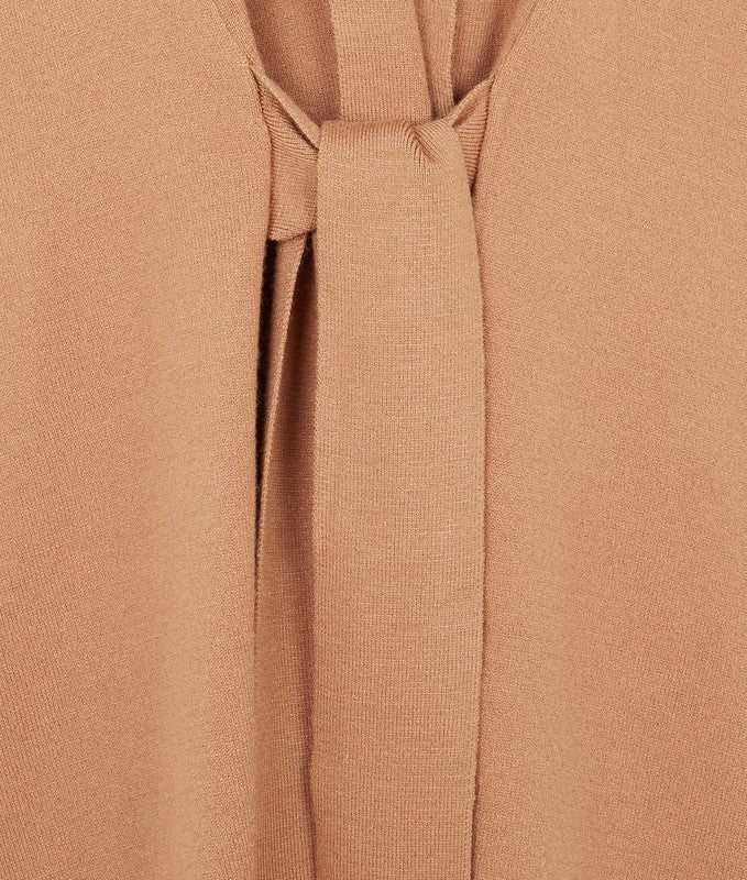 Camel Kimono Knitwear