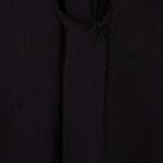 Black Kimono Style Long Cardigan, tie detail