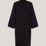 Black Kimono Style Long Cardigan, tie detail