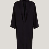 Black Kimono Style Long Cardigan, tie detail