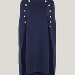 Navy Cape Fashion Knitwear