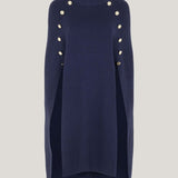 Navy Cape Fashion Knitwear