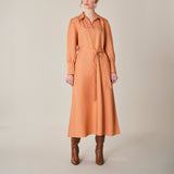 Tailored Midi Dress, Copper