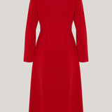 Long Sleeve Wrap Dress in Red