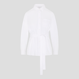 Belted Shirt, White